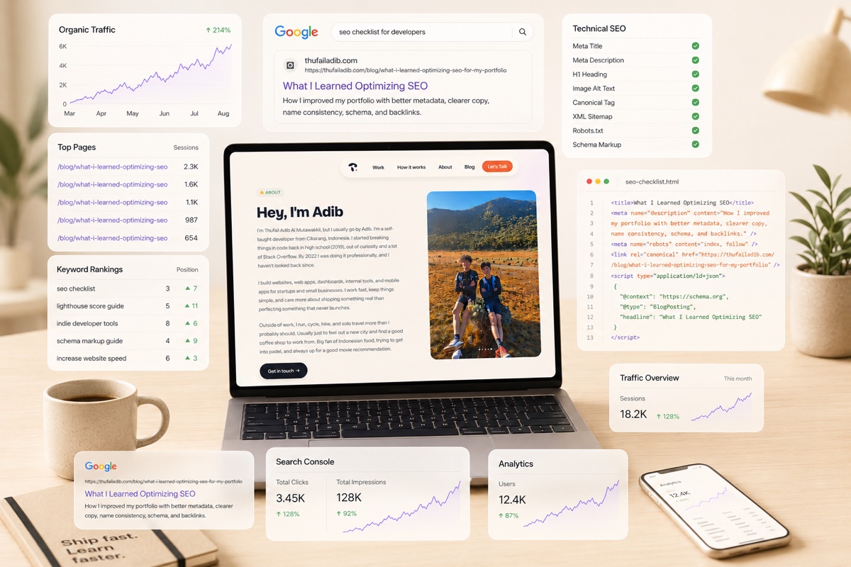 What I Learned Optimizing SEO for My Portfolio